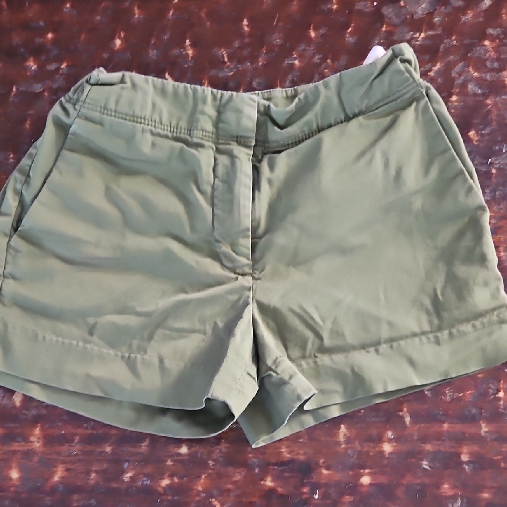 Crewcuts Green Girls Chino Shorts 6